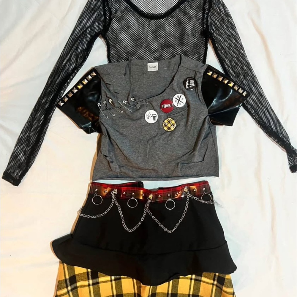 Spirit Halloween Punk Outfit